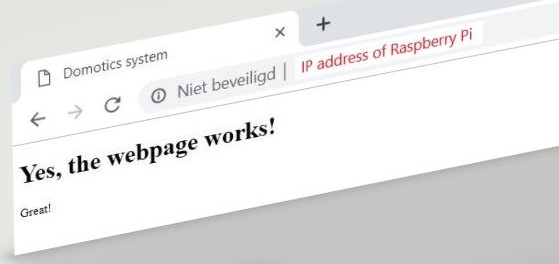 First Webpage Browser window showing first webpage