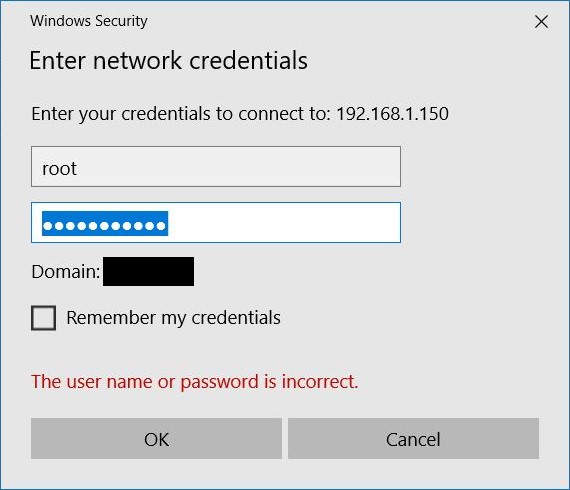 Samba - file server Samba login