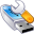 Allows to read and write linux images to SD cards. Win32DiskImager logo